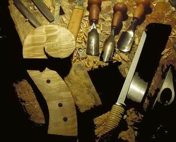 The tools of Francesco Dalla Quercia, for making Cellos, Violas and Violins