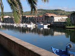 The old 'conce' warehouses by the river Temo in Bosa